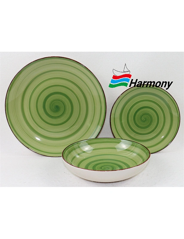 colorful dinner set