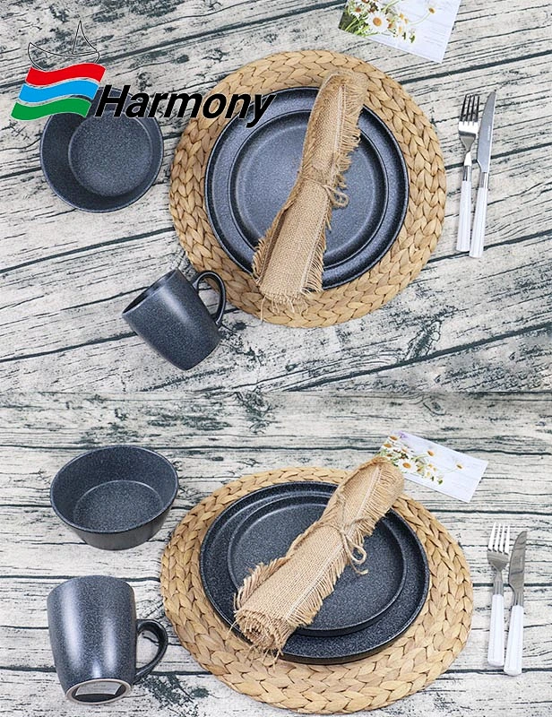 This stoneware dinner set is also sturdy and you can take this beautiful collection to camping, family gatherings and more.
