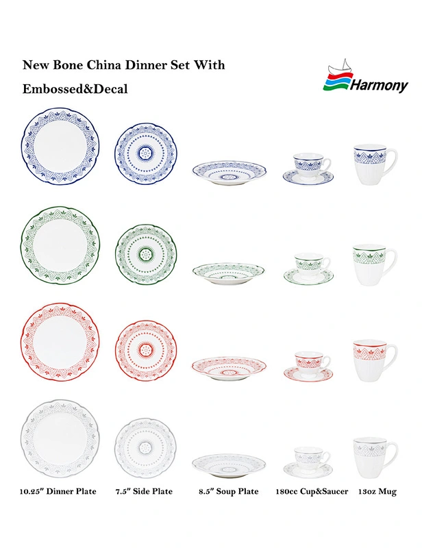 New Bone China Dinner Set