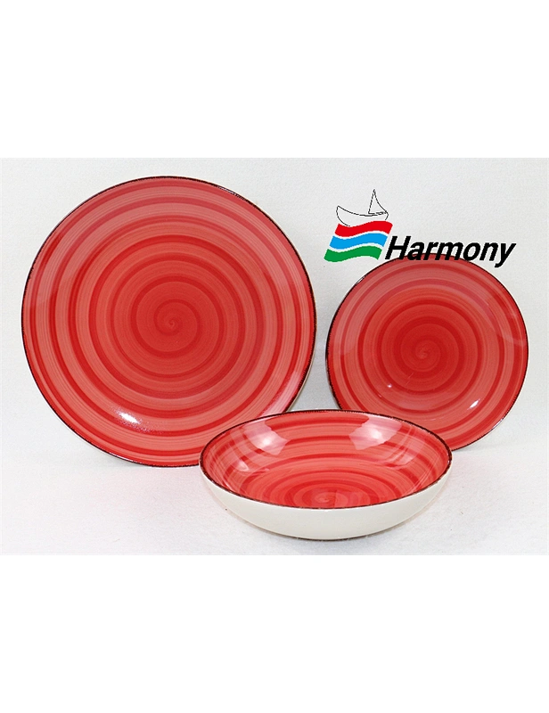 colorful dinner set