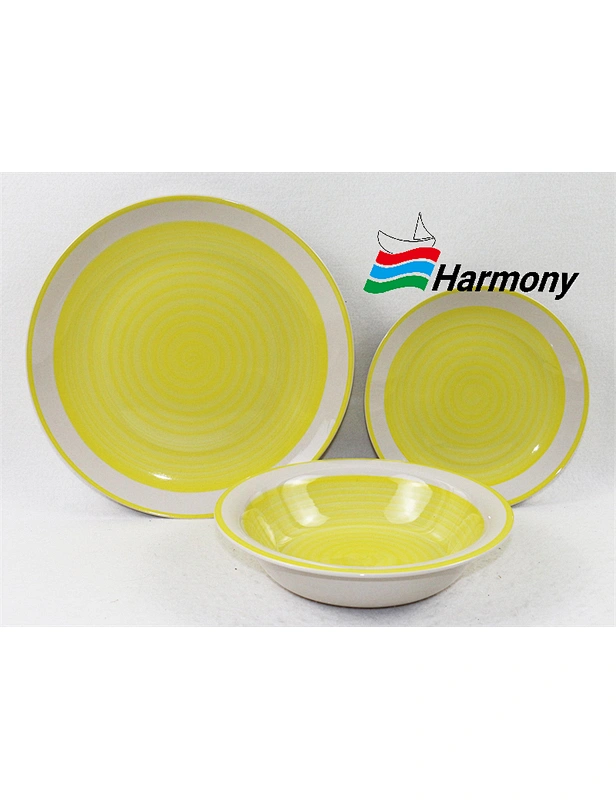 colorful dinner set