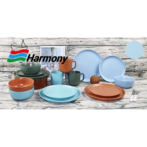 Stoneware Embossed Dinner Set With Sesame Design