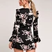 flower dresses short，short sleeve floral midi dress，flower short dress