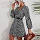 white black floral dress