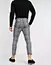 custom gray plaid skinny pants