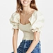 Ruffle Linen Crop Top