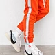 custom striped reflective pants
