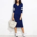 striped jersey dress