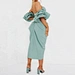 ruffle off the shoulder dress