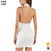 white bodycon bandage dress