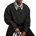 hooded bomber jacket black