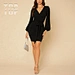v neck mini cocktail dresses