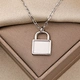 gold lock necklace