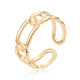 hollow adjustable ring     18K gold ring     Stainless steel ring    Jewelery        U.S.A