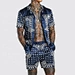 custom Paisley shirt and shorts set