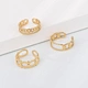 JR0170 Women and men New chain ring gold  thread ring wholesale jewelry Free samples