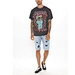denim men's shorts