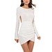 open back slip dress，low back summer dress，open back linen dress