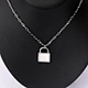 gold lock necklace