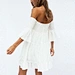 off shoulder long sleeve dress