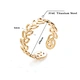 hollow leaves rings      18K gold ring      Stainless steel ring             United States   Jewelry