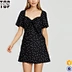 polka dot mini dress