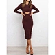 jersey long sleeve maxi dress