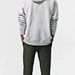 High quality rib design Men's drawstring hoodie