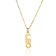 Zodiac Letter Gold Necklace