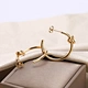 Fashion big C shaped earrings                      U.S.A