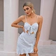 white summer ruffle dress