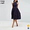 lace bridesmaid dress blue