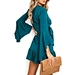 ruffle dress long sleeve，long sleeve milkmaid dress，long blouse dress