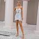 white summer ruffle dress