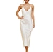 women satin slip dress
