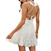 high neck backless dress