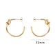 Fashion big C shaped earrings                      U.S.A