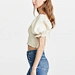 Ruffle Linen Crop Top