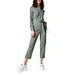 2021 Hot sale shirt collar jumpsuit women's pants