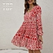 ruffle v neck dress
