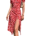 floral print chiffon dress