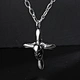Punk cross skull pendant necklace                                     United States