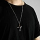 Punk cross skull pendant necklace                                     United States