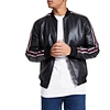 wholesale striped leather jacket