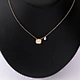 letter brand diamond necklace