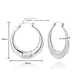 High quality C shaped section  earrings                                 United States