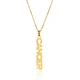 Zodiac Letter Gold Necklace