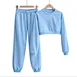 Crop Top Hoodies Women Spaeacial Design