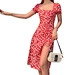 floral print chiffon dress