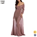 wrap dress long clothing